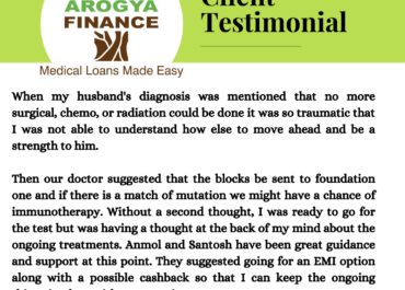 Borrower Testimonial (Immunotherapy - Cancer Warrior)